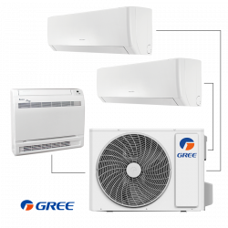 Gree GWHD(24)NK6LOO Multi-Split System Outdoor Unit, 24,000 BTU, 52 m², A++/A+, R-32, White