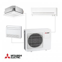 Unitate exterioarа pentru sistem multi-split Mitsubishi Electric MXZ-3F54VF, 18000 BTU, 45 m², A+++/A++, R-32, Alb