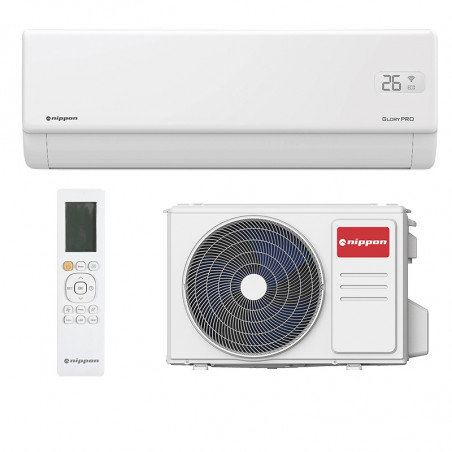 Инверторен климатик Nippon KFR 09 GLORY PRO, 9000 BTU, 18 м2, А+++, Wi-Fi, R-32, Бял
