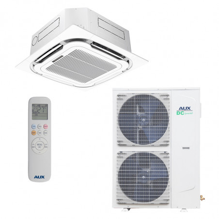 Касетъчен климатик AUX AUCA-H60/SDR3HYCA + AL-H60/SDR3C2(U), 60000 BTU, 100 м2, R-32, Бял