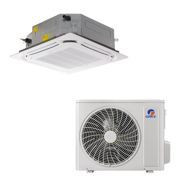 Gree GUD50T1 + GUD50W1/NhA-S Cassette Air Conditioner, 18,000 BTU, 34 m², A++, R-32, White