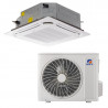 Gree GUD100T1 + GUD100W1/NhA-S Cassette Air Conditioner, 34,000 BTU, 74 m², A++, R-32, White