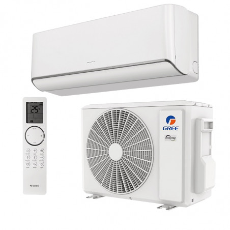 Инверторен климатик Gree Airy GWH24AVEXF-K6DNA1A, 24000 BTU, 48 м2, A+++, Wi-Fi, R-32, Бял