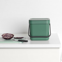Кош за смет за разделно събиране Brabantia Sort&Go 6L, Fir Green
