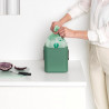 Кош за разделно събиране на боклук Brabantia Sort&Go 1003233, 6 л, Дръжка, Възможност за стенен монтаж, Тъмнозелен