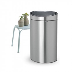 Кош за смет Brabantia Touch Bin New 40L, Metallic Grey, капак металик