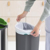 Cos de gunoi Brabantia Touch Bin New 650528, 40 L, Inchidere silentioasa si lina, Spate plat, Inox mat