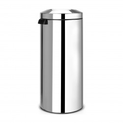 Кош за боклук Brabantia Flame Guard 647074, 30 л, Огнеопорен, Метална вътрешна кофа, Инокс, Инокс