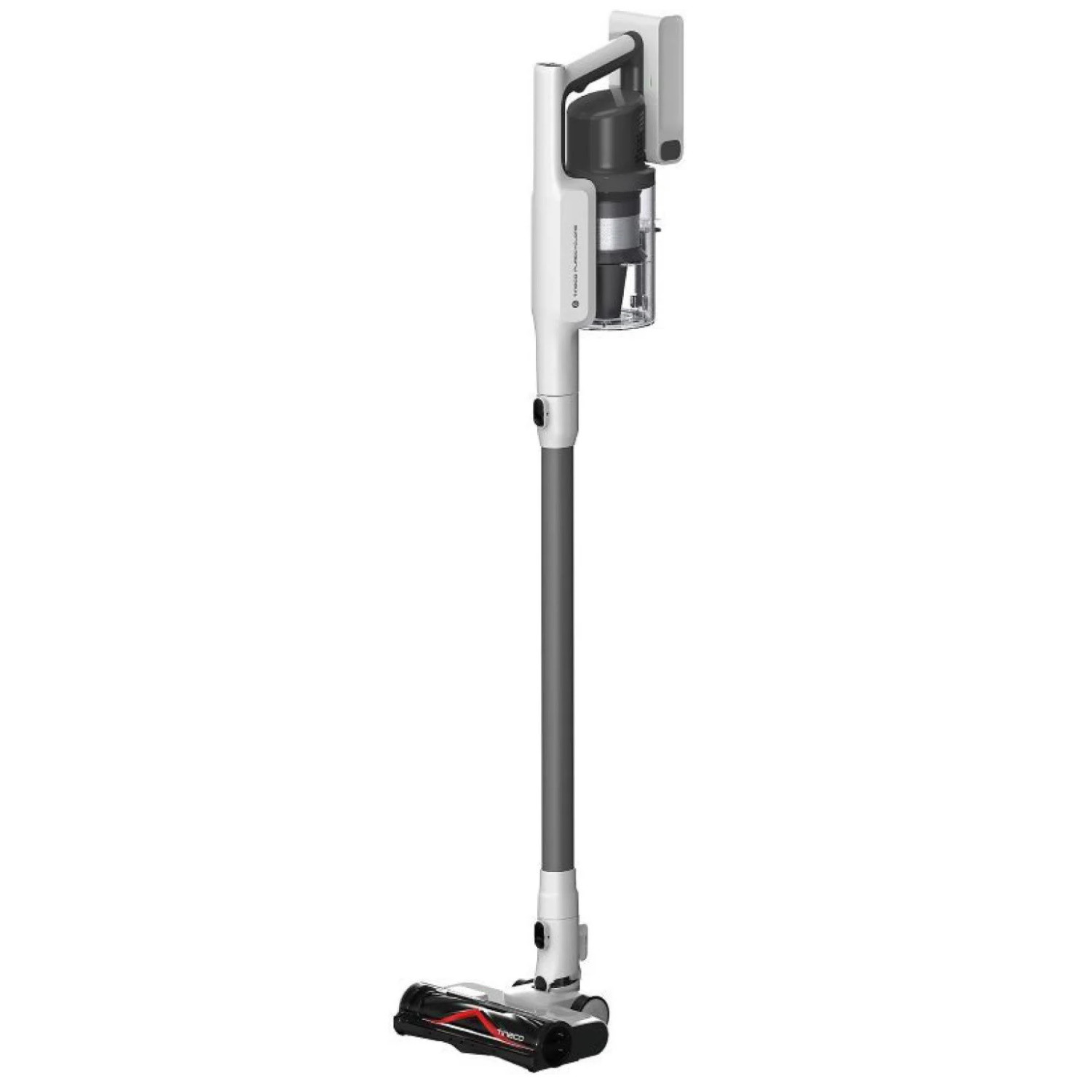 Вертикална прахосмукачка Tineco A30S Plus, 160W, 20000 Pa, 140 м2, 60 мин, 1000 мл, iLoop сензор, PureCyclone технология, LED, Бял/сив