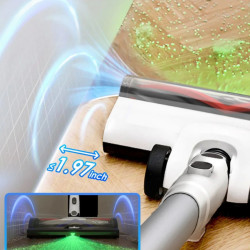 Tineco Pure One A50S Upright Vacuum Cleaner, 185W, 1000 ml, 70 min, Multi-Cyclone filtration + HEPA, 3DSense nozzle, LED, White