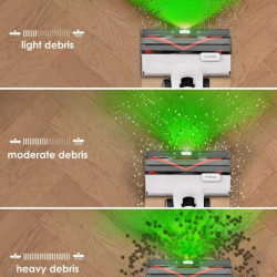 Безкабелна прахосмукачка Tineco Pure One A50S, 185W, 1000 мл, 70 мин, Multi-Cyclone, HEPA, 3DSense, EdgeSense, LightSense, DustSense, LED, Бял
