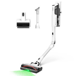 Tineco Pure One A50S Upright Vacuum Cleaner, 185W, 1000 ml, 70 min, Multi-Cyclone filtration + HEPA, 3DSense nozzle, LED, White