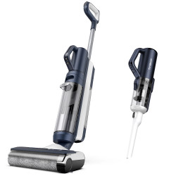 Aspirator vertical Tineco Floor One S5 Combo Plus, 22W, 0.45 L apa murdara/0.5 L apa curata/0.16 L deseuri, Wi-Fi, iLoop Smart Sensor, Auto-curatare, Autonomie 22 min, Pana la 90m², Negru