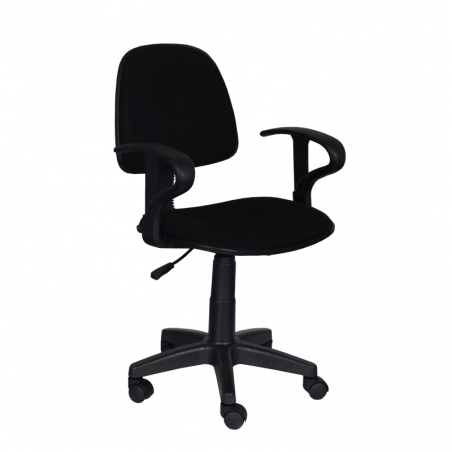 Carmen 6012 Children's Chair, Up to 70 kg, Rocking Adjustment, Polypropylene Wheels, Black