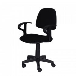 Carmen 6012 Children's Chair, Up to 70 kg, Rocking Adjustment, Polypropylene Wheels, Black