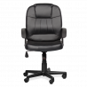 Carmen 6080 Office Chair, Up to 100 kg, Faux Leather, Rocking Adjustment, Locking Mechanism, Black
