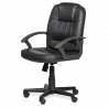Carmen 6080 Office Chair, Up to 100 kg, Faux Leather, Rocking Adjustment, Locking Mechanism, Black
