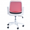 Carmen 7033 Office Chair, Up to 100 kg, Tilt Adjustment, Locking Mechanism, Polypropylene Casters, Black/Red