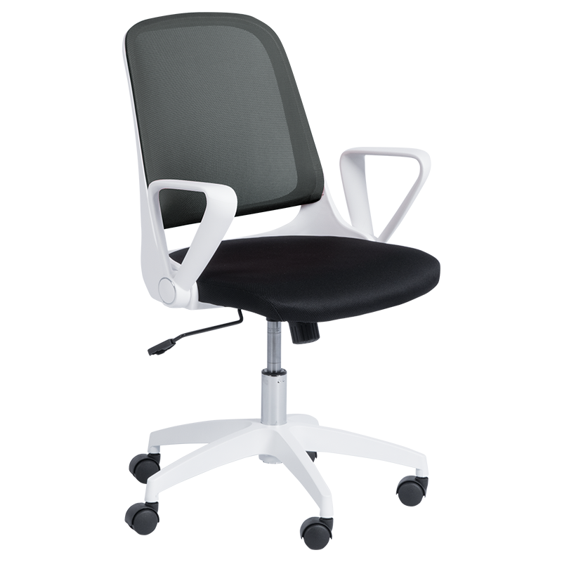 Carmen 7033 Office Chair, Up to 100 kg, Tilt Adjustment, Locking Mechanism, Polypropylene Casters, Black/Gray