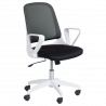 Carmen 7033 Office Chair, Up to 100 kg, Tilt Adjustment, Locking Mechanism, Polypropylene Casters, Black/Gray
