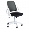 Carmen 7033 Office Chair, Up to 100 kg, Tilt Adjustment, Locking Mechanism, Polypropylene Casters, Black/Gray