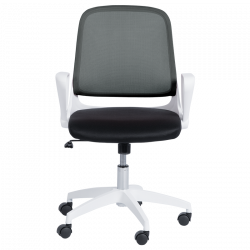 Carmen 7033 Office Chair, Up to 100 kg, Tilt Adjustment, Locking Mechanism, Polypropylene Casters, Black/Gray