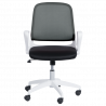 Carmen 7033 Office Chair, Up to 100 kg, Tilt Adjustment, Locking Mechanism, Polypropylene Casters, Black/Gray