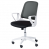 Carmen 7033 Office Chair, Up to 100 kg, Tilt Adjustment, Locking Mechanism, Polypropylene Casters, Black/Gray