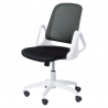 Carmen 7033 Office Chair, Up to 100 kg, Tilt Adjustment, Locking Mechanism, Polypropylene Casters, Black/Gray