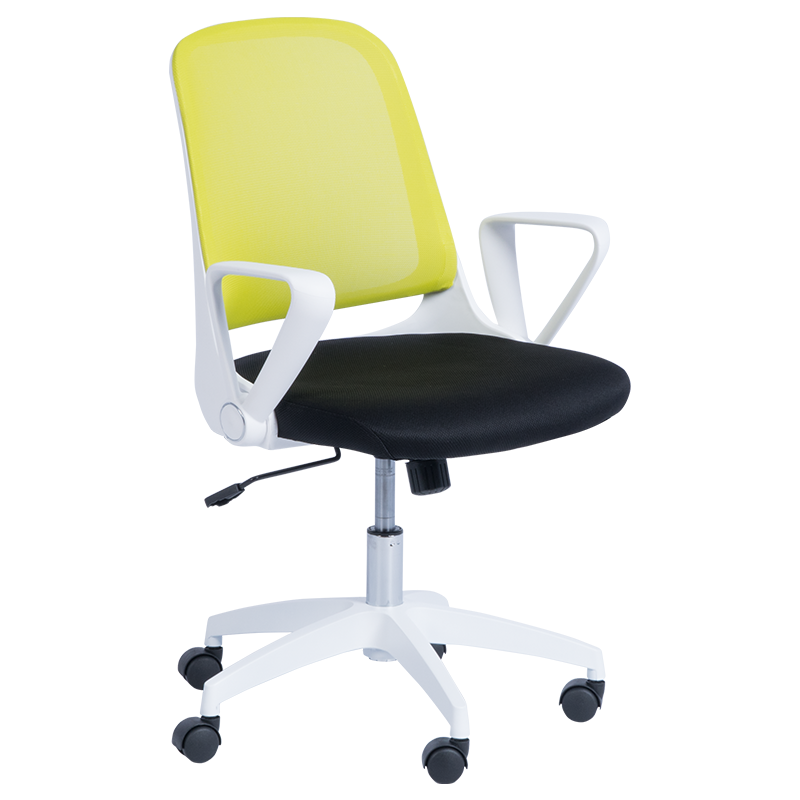 Carmen 7033 Office Chair, Up to 100 kg, Tilt Adjustment, Locking Mechanism, Polypropylene Casters, Black/Lilac