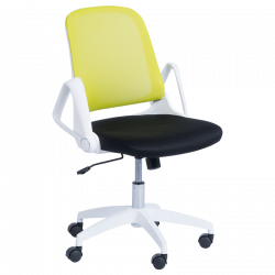 Carmen 7033 Office Chair, Up to 100 kg, Tilt Adjustment, Locking Mechanism, Polypropylene Casters, Black/Lilac