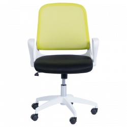 Carmen 7033 Office Chair, Up to 100 kg, Tilt Adjustment, Locking Mechanism, Polypropylene Casters, Black/Lilac