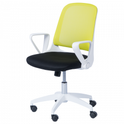 Carmen 7033 Office Chair, Up to 100 kg, Tilt Adjustment, Locking Mechanism, Polypropylene Casters, Black/Lilac