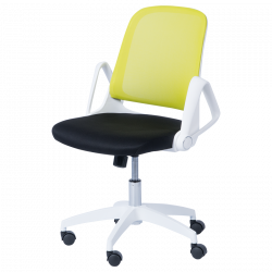 Carmen 7033 Office Chair, Up to 100 kg, Tilt Adjustment, Locking Mechanism, Polypropylene Casters, Black/Lilac