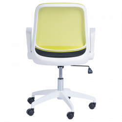 Carmen 7033 Office Chair, Up to 100 kg, Tilt Adjustment, Locking Mechanism, Polypropylene Casters, Black/Lilac