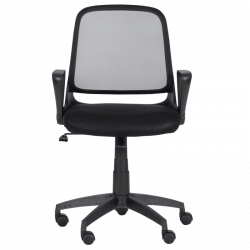 Carmen 7033 Office Chair, Up to 100 kg, Tilt Adjustment, Locking Mechanism, Polypropylene Casters, Black