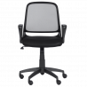 Carmen 7033 Office Chair, Up to 100 kg, Tilt Adjustment, Locking Mechanism, Polypropylene Casters, Black