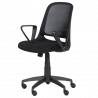 Carmen 7033 Office Chair, Up to 100 kg, Tilt Adjustment, Locking Mechanism, Polypropylene Casters, Black