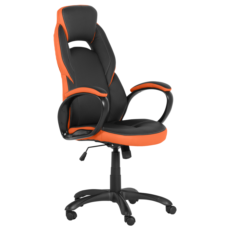 Геймърски стол Carmen 7511 - черно-оранжев