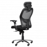 Carmen 7520 Ergonomic Chair, Up to 130 kg, Lockable in various positions, Tilt adjustment, Lumbar support, Black/Gray