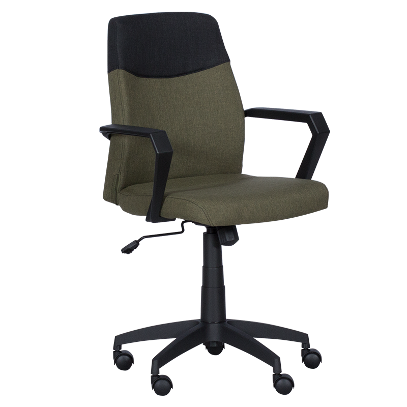 Carmen 6002 Office Chair, Up to 100 kg, Tilt Adjustment, Polypropylene Casters, Green