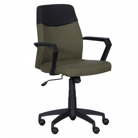 Carmen 6002 Office Chair, Up to 100 kg, Tilt Adjustment, Polypropylene Casters, Green