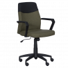 Carmen 6002 Office Chair, Up to 100 kg, Tilt Adjustment, Polypropylene Casters, Green