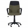Carmen 6002 Office Chair, Up to 100 kg, Tilt Adjustment, Polypropylene Casters, Green