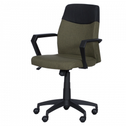 Carmen 6002 Office Chair, Up to 100 kg, Tilt Adjustment, Polypropylene Casters, Green
