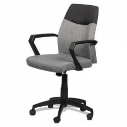Carmen 6002 Office Chair, Up to 100 kg, Tilt Adjustment, Polypropylene Casters, Gray
