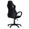 Carmen 7502 Gaming Chair, Up to 120 kg, Faux Leather, Rocking Function, Silicone Casters, White/Black