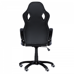 Carmen 7502 Gaming Chair, Up to 120 kg, Faux Leather, Rocking Function, Silicone Casters, White/Black