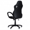 Carmen 7502 Gaming Chair, Up to 120 kg, Faux Leather, Rocking Function, Silicone Casters, White/Black