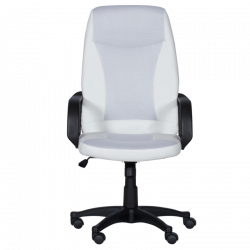 Carmen 6511 Office Chair, Up to 100 kg, Faux Leather, Tilt Adjustment, Locking Mechanism, White